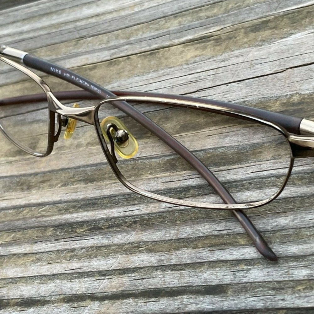 Nike Men Sunglasses/Eyeglasses Frame Bronze/Brown Tone 54[]18 135 Flexon Temples - Picture 12 of 12